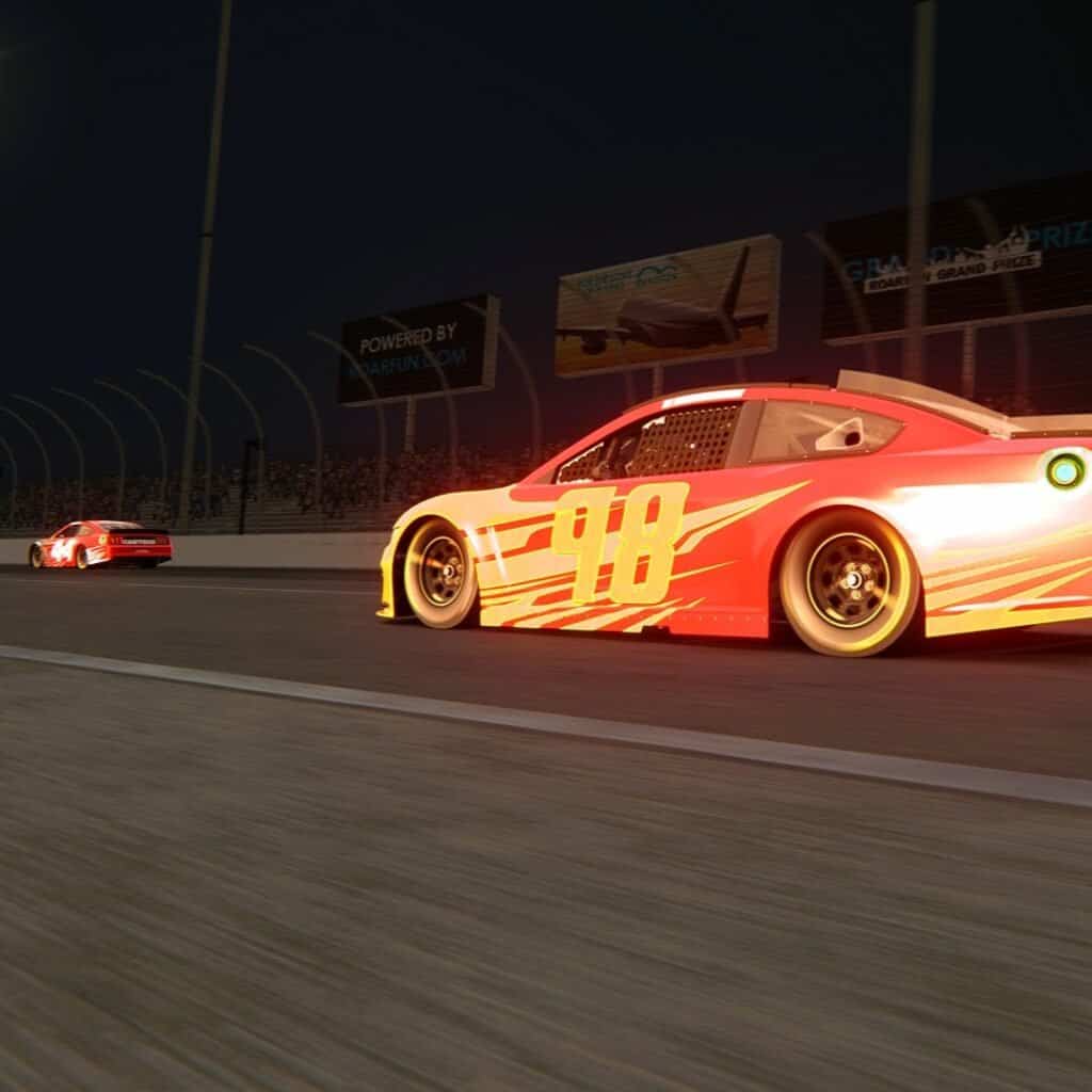 Rent NASCAR sim for company event. Hire NASCAR simulation in UK London