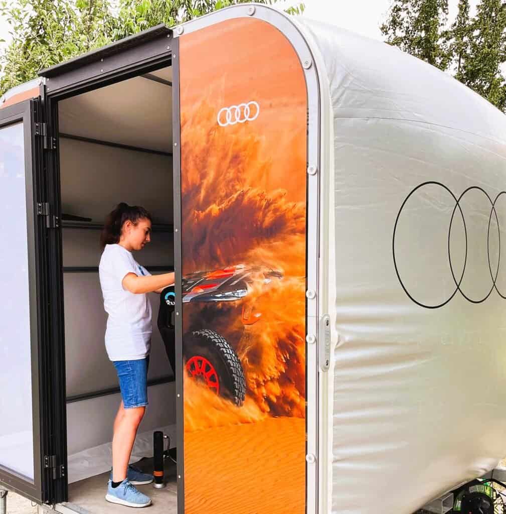 Audi off-road 4x4 simulator rental for your event in Dakar simulator amazing off-road experience