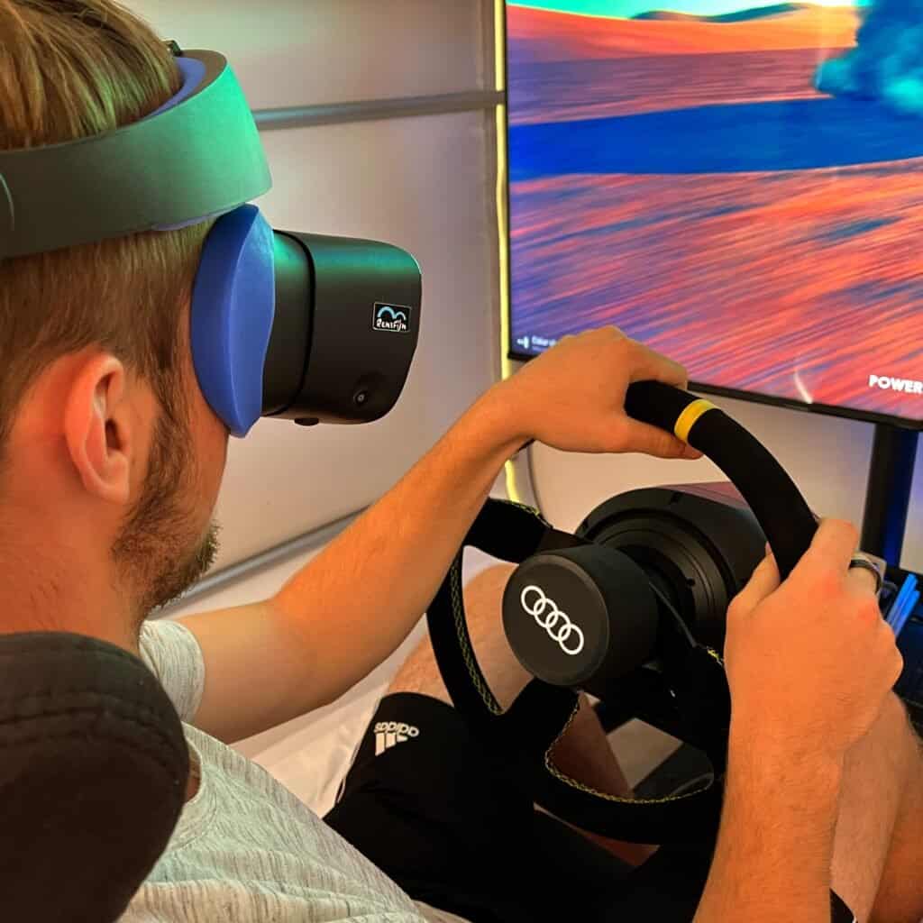 Rent VR flight simulator for company event in London UK. Rental VR for party company event
