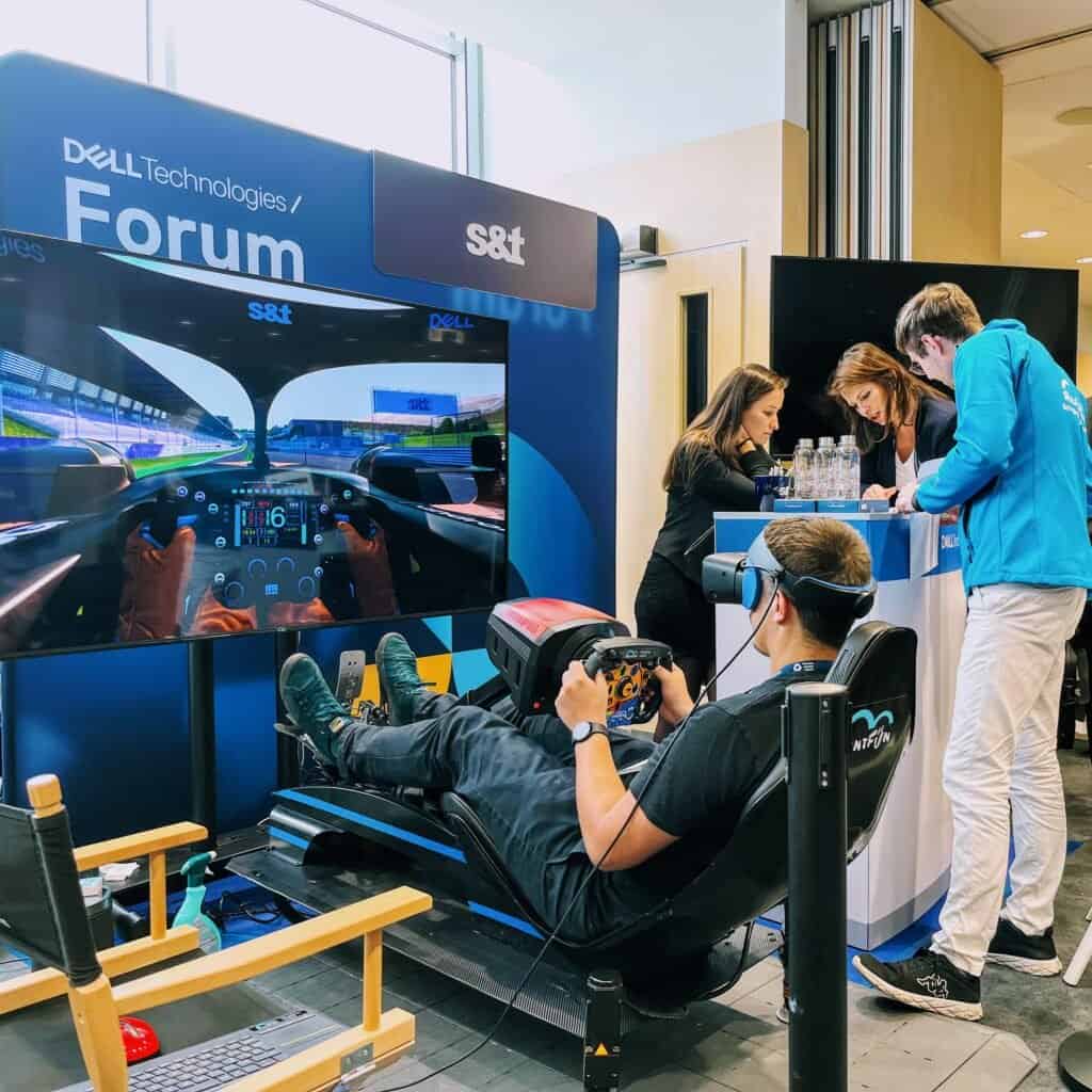 Hire VR racing in United Kingdom. Rent Virtual Reality experience for company event with support in London