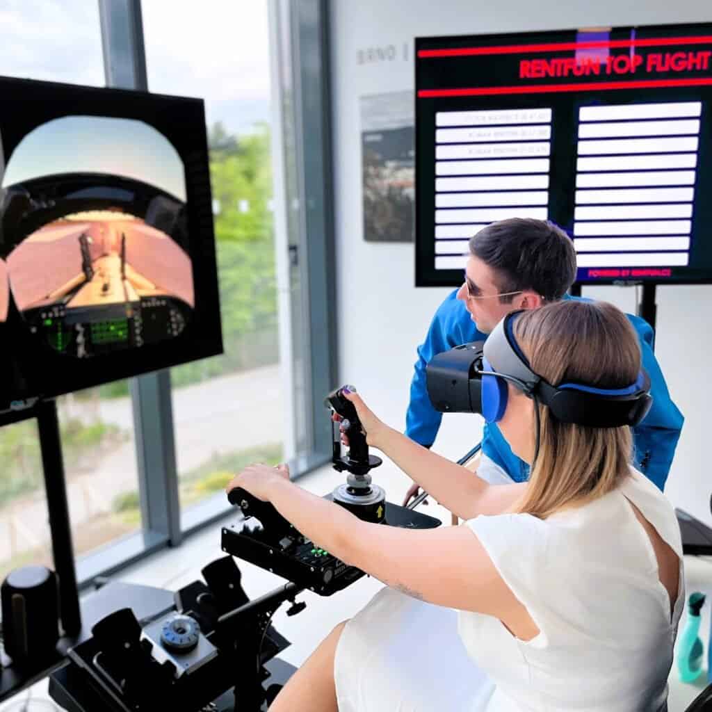 Rental VR flight simulator for event in EU Berlin Rome Vienna. Rent VR dancing for party with delivery