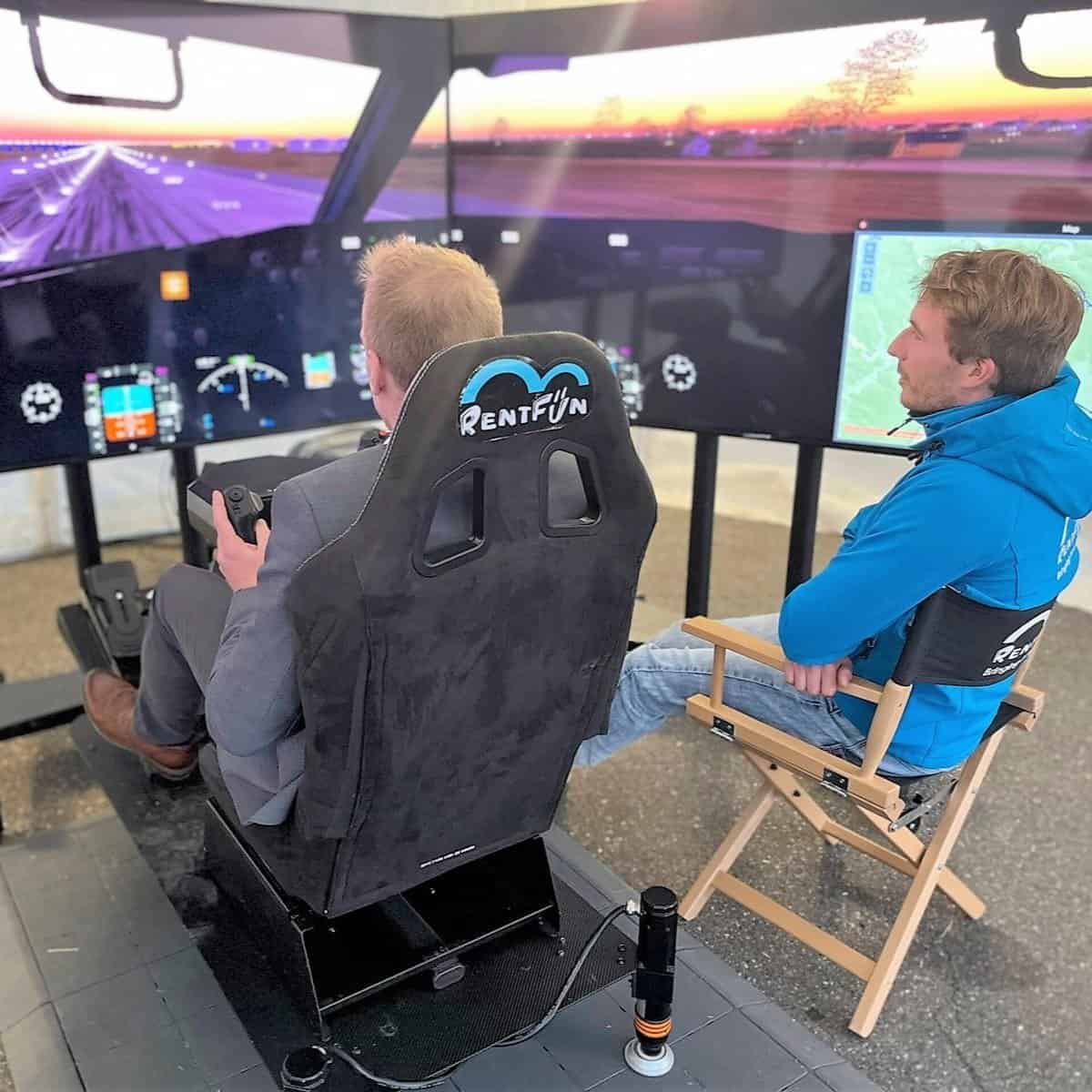 RoarFun Clients Trumpf 100 years airplane immersive flight simulator ready to take off at 100 years company anniversary