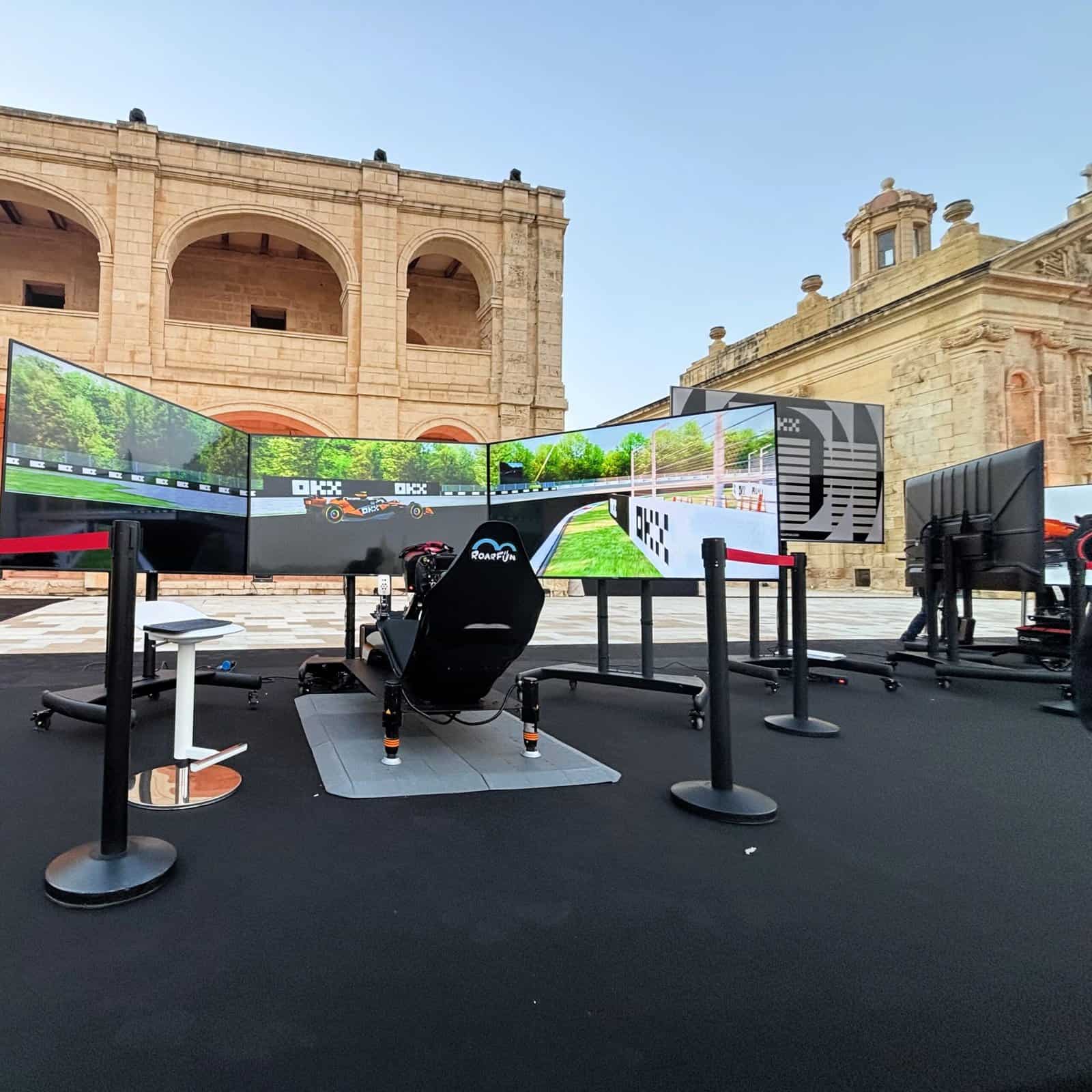 Bespoke Formula motion simulator rental.